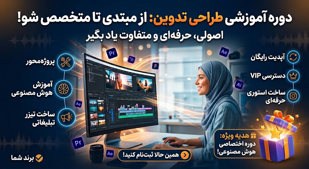 129f266d-970e-40d7-8297-bb90cc11a898 دوره آموزشی طراحی و تدوین - تصویر 1